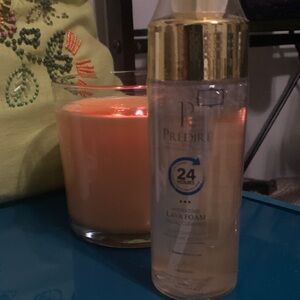Predire Hydrating Lava Foam Facial Cleanser - Clear Bottle with Gold Cap